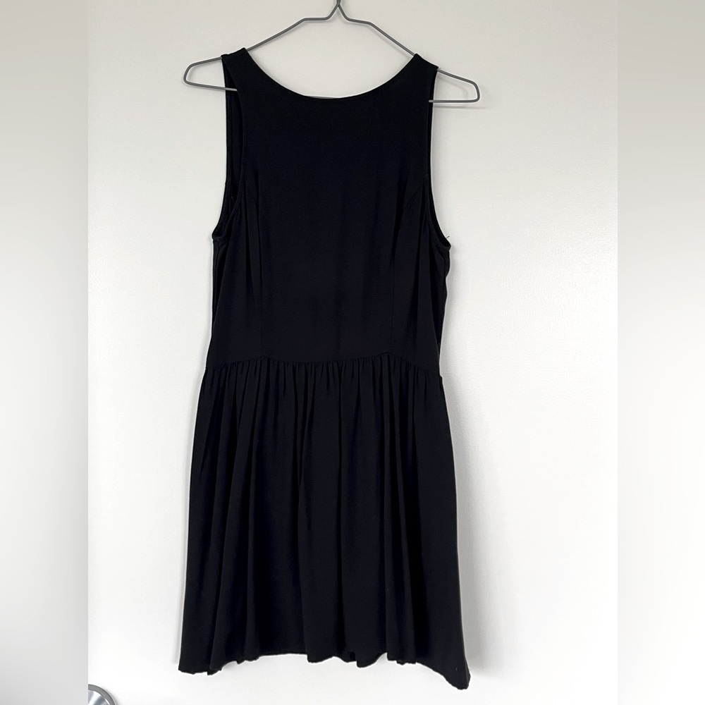 Talula black dress with V back size 4